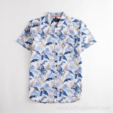 Men's Hawaiian Casual Short Sleeve Printed Summer Shirt